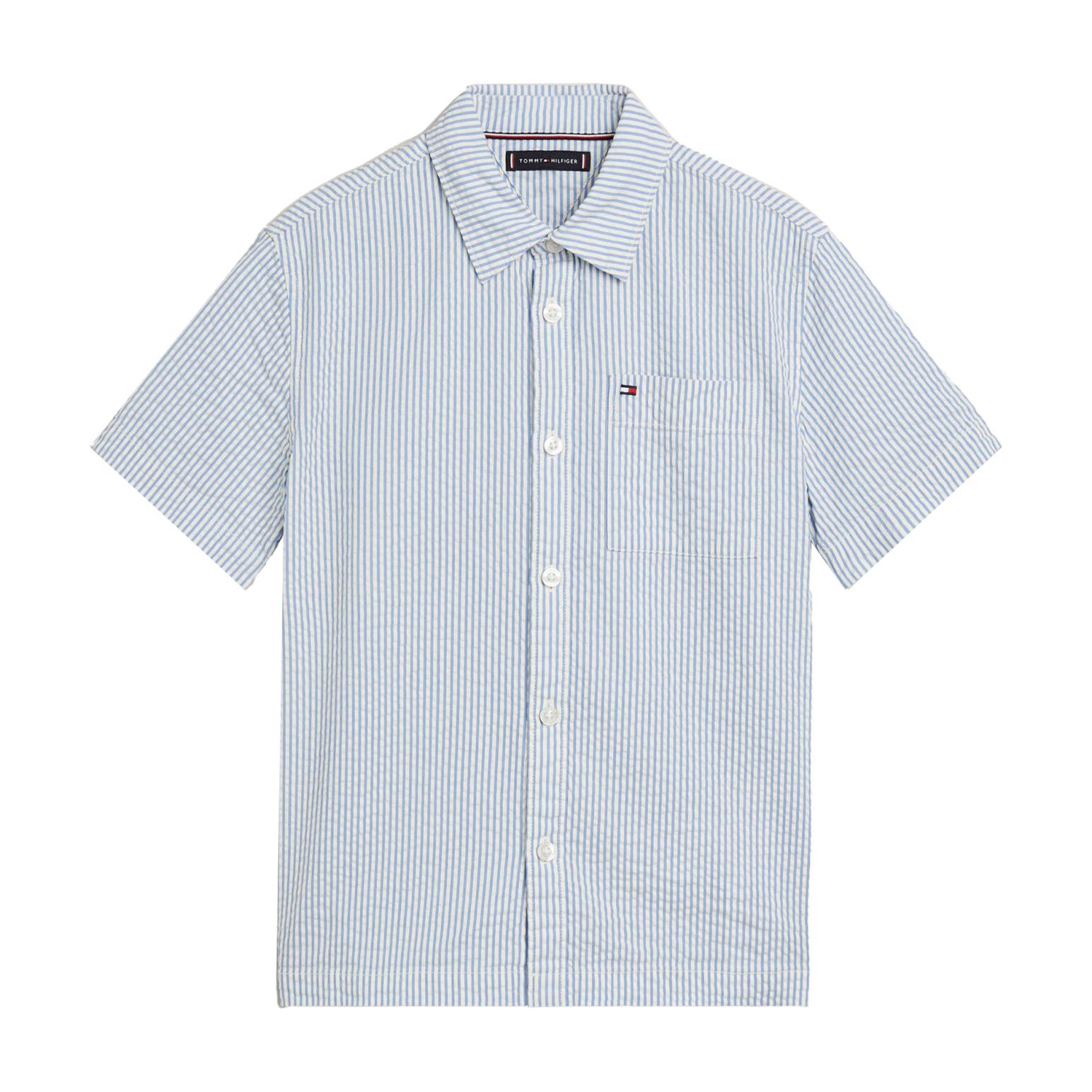 Tommy Hilfiger Seersucker Stripes Shirt S/S 8-16Y